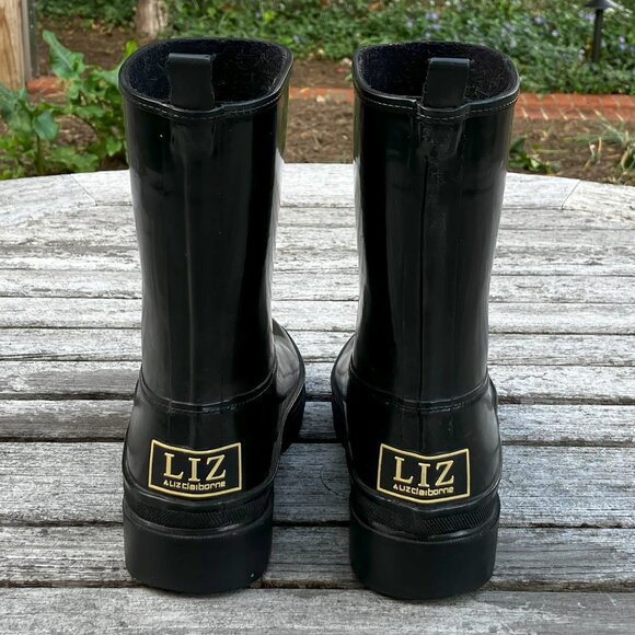 Black Rain Boots - Size 7 - Picture 1 of 11